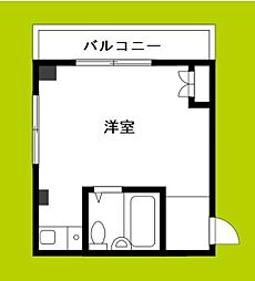 ケティ淡路 ワンルームの間取図画像