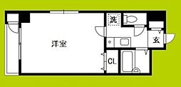 モンテ新大阪 1Kの間取図画像