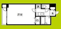モンテ新大阪 1Kの間取図画像