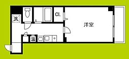 ドエル心斎橋 1Kの間取図画像