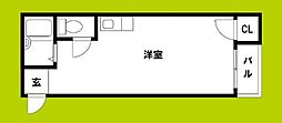 アリーテ今川 ワンルームの間取図画像