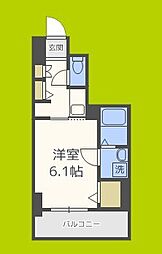 S-RESIDENCE南堀江 1Kの間取図画像
