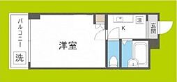 エムロード蒲生 1Kの間取図画像