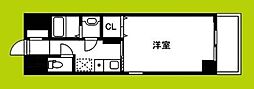 グレンパーク中川 1Kの間取図画像