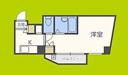 ドミール堺筋本町 ワンルームの間取図画像