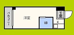 ルネッサンスガーデンヒルズ ワンルームの間取図画像