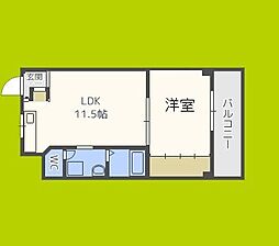 M'プラザ城東五番館 1LDKの間取図画像