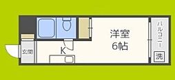 メゾン・ド・トレイユ ワンルームの間取図画像