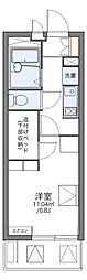 レオパレスLEBEN京橋 1Kの間取図画像