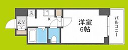 エステムコート心斎橋アルテール 1Kの間取図画像