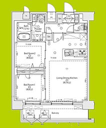MAXIV尼崎 2LDKの間取図画像