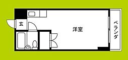 えび寿マンション ワンルームの間取図画像