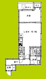 セレスタ 1LDKの間取図画像