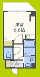 サンロール難波南 ワンルームの間取図画像
