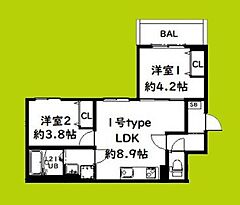 物件の間取り
