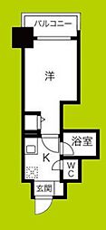 エステムコート大阪城南2 1Kの間取図画像