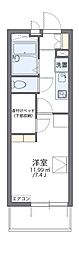 レオパレスシエスタ 1Kの間取図画像