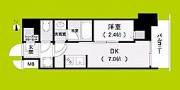 ルネフラッツ松屋町駅前 1DKの間取図画像
