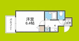 エスティライフ梅田新道 1Kの間取図画像