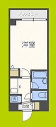 エンブレム都島 1Kの間取図画像