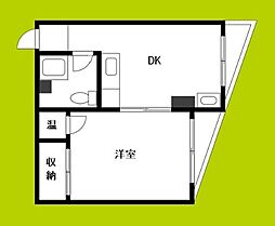 サブライムユース 1LDKの間取図画像