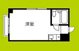 マンションアイリス ワンルームの間取図画像