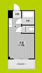 ルネッサンス32番館 ワンルームの間取図画像