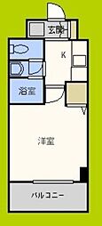 M'PLAZA住吉公園弐番館 1Kの間取図画像