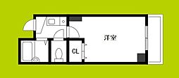 ウエストリバープラザ 1Kの間取図画像