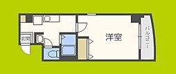 ラ・フォンテ阿波座 1Kの間取図画像