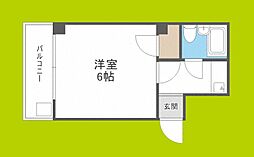 第5ひかりハイツ 1Kの間取図画像
