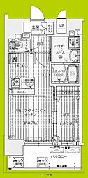 プレリス長田オルヴィア 1LDKの間取図画像