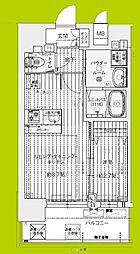 プレリス長田オルヴィア 1LDKの間取図画像