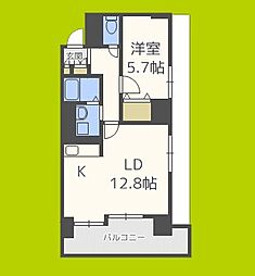 ノルデンタワー新大阪プレミアム 1LDKの間取図画像