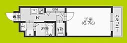 メルヴェーユ 1Kの間取図画像