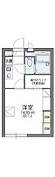 レオパレスラ・フォーレ3 1Kの間取図画像