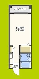 ラパンジール中川東 ワンルームの間取図画像