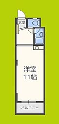 コンフォール長吉 ワンルームの間取図画像