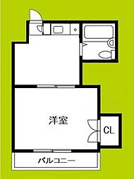 昇徳ビル 1DKの間取図画像
