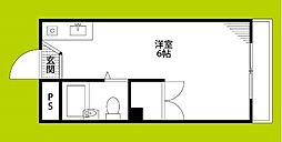 K'sコートリバーサイド相川 ワンルームの間取図画像