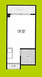 YOUハイム今里 ワンルームの間取図画像