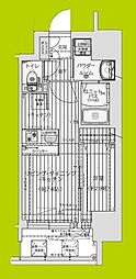 プレサンス塚本イノリア 1DKの間取図画像