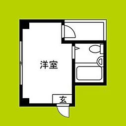 セラヴィ平野上町 ワンルームの間取図画像
