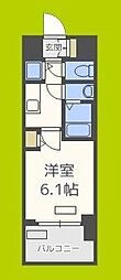 プレサンス難波セレクト 1Kの間取図画像