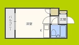 EPO長堀レジデンス2 ワンルームの間取図画像