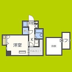 エステムコート新大阪3ステーションプラザ 1Kの間取図画像