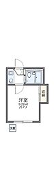 レオパレス佃 1Kの間取図画像
