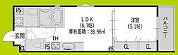 クリエオーレ千本南 1LDKの間取図画像