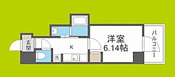 GrandPacific玉出 1Kの間取図画像