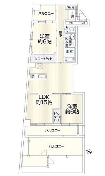 間取りを拡大表示